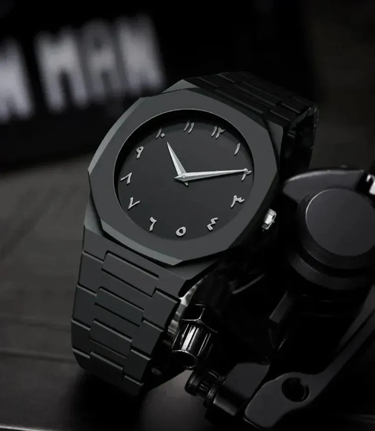 Black Aura Arabic Watch